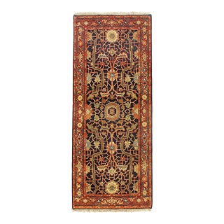 Pasargad DC Fine Hand Knotted Ralph Lauren Design Runner Rug For Sale
