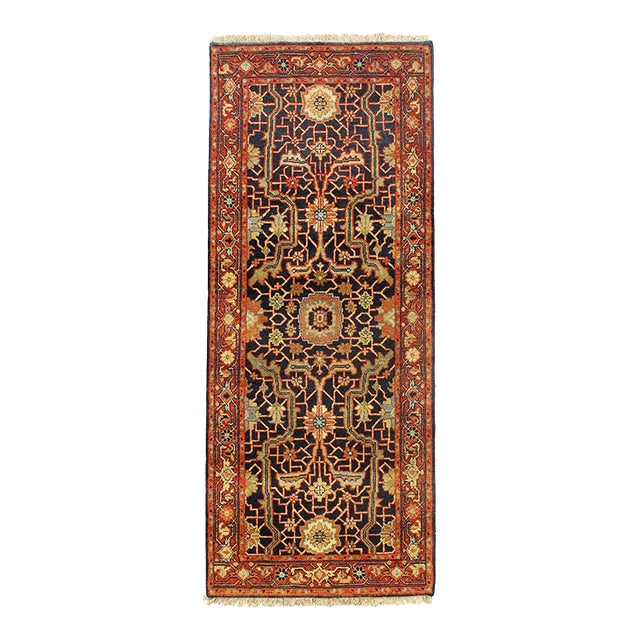 Pasargad DC Fine Hand Knotted Ralph Lauren Design Runner Rug For Sale