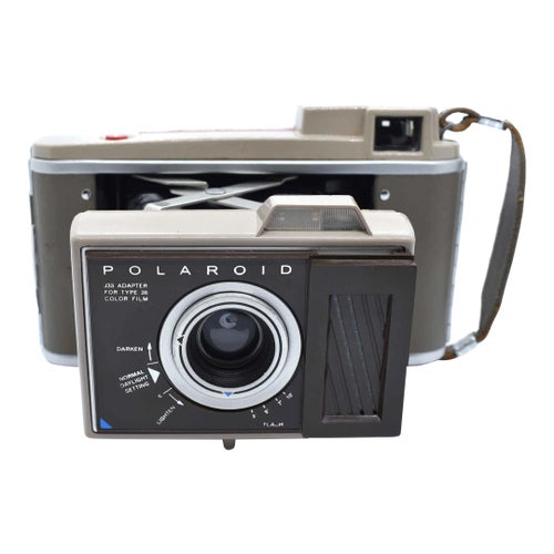 1960's Polaroid Land Camera Model J33 With Metal Body Usa