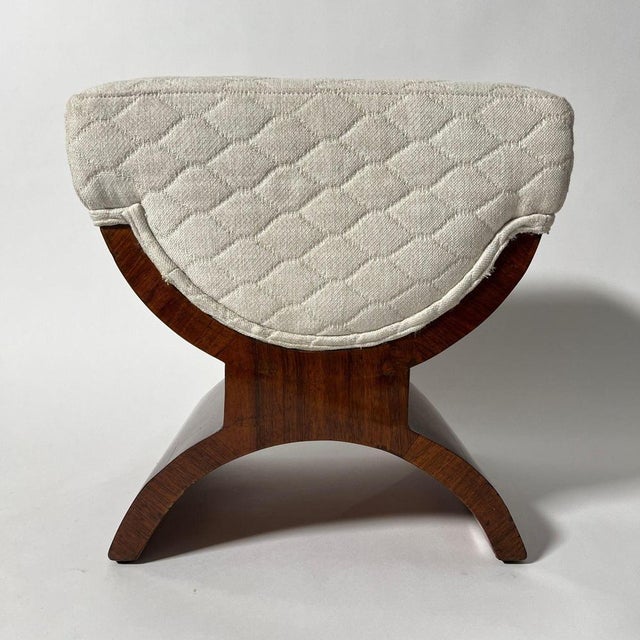 Art Deco Stool in Rosewood Veneer, France, 1930s For Sale - Image 3 of 18