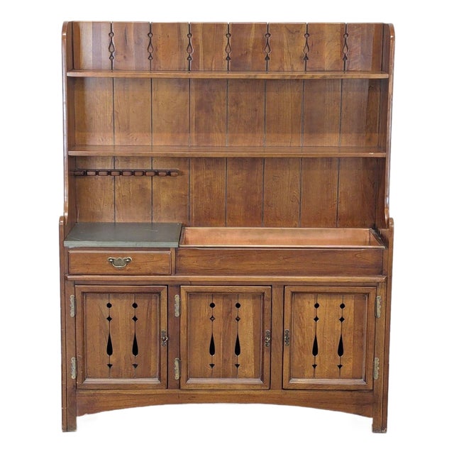 Vintage Link-Taylor Country Cherry Hutch For Sale