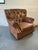 Mid-Century Modern Vintage Leather Library Lounge Chair For Sale - Image 3 of 9
