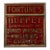 Early 20th Century Pre-Prohibition Fortune's Buffet R O G Mirror Sign For Sale