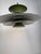 1970s Radius Pendant Lamp in Dark Green by Erik Balslev for Fog & Mørup, Denmark, 1970s For Sale - Image 5 of 9