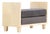 Modernist Style Parchment-Upholstered Bench, in the Manner of Jean-Michel Frank. For Sale