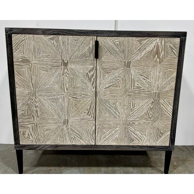Modern Farmhouse Gray Wood Two Door Cabinet For Sale In Atlanta - Image 6 of 8