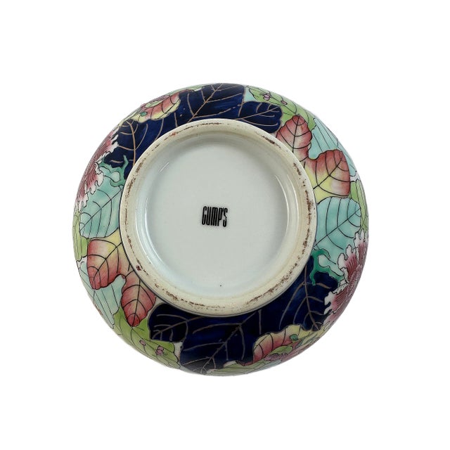 1980's Gump's of San Francisco Tobacco Leaf Porcelain Bowl For Sale - Image 10 of 10