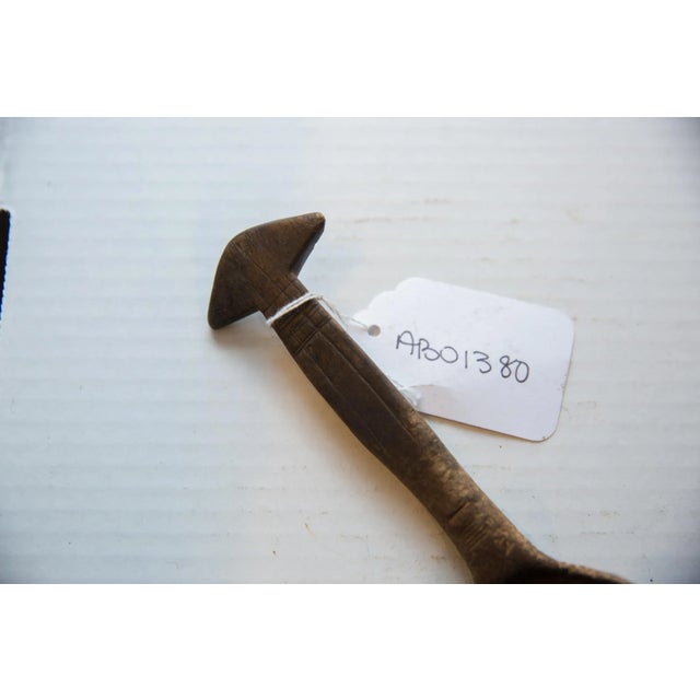 :: Vintage handmade African wooden spoon with tons of character and charm. Circa 1930s, believed to be from the Tuareg...