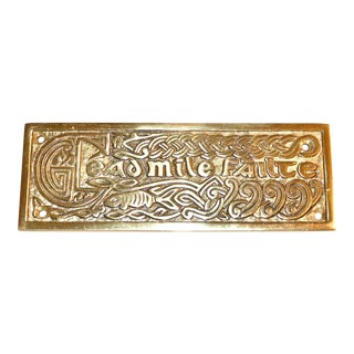 1960s Vintage Irish Welcomes Plaque For Sale