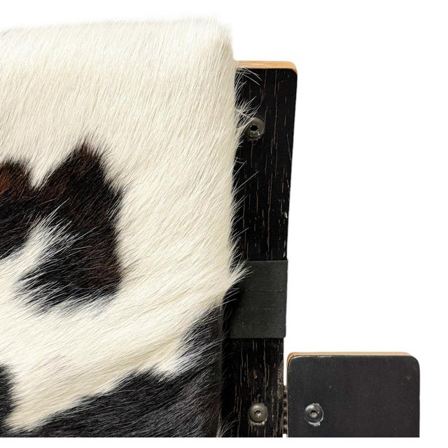 Black Mid-Century Modern Sculptural Plywood Lounge Chair, Netherlands, 1970s For Sale - Image 8 of 9