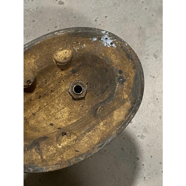 Antique Victorian Sconce Plate Base Part Single Arm For Sale - Image 4 of 4