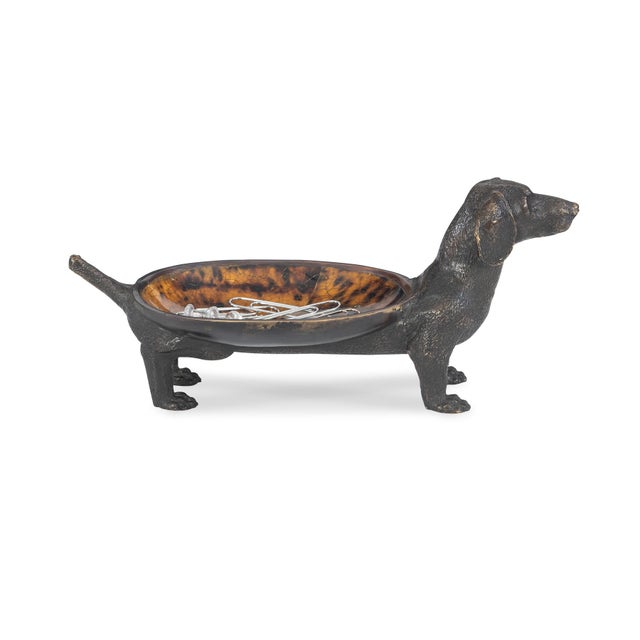 Traditional Maitland-Smith Dachshund Dish For Sale - Image 3 of 5