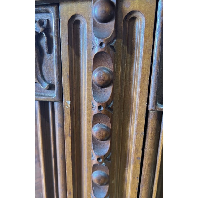 Antique French Carved Wood Hutch For Sale - Image 16 of 17