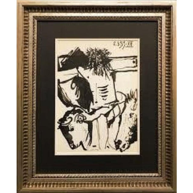 Pablo Picasso - Sketch for Jesus Christ, A Horse and A Bull - Original lithograph dated within the stone: 2.3.59 Extracted...
