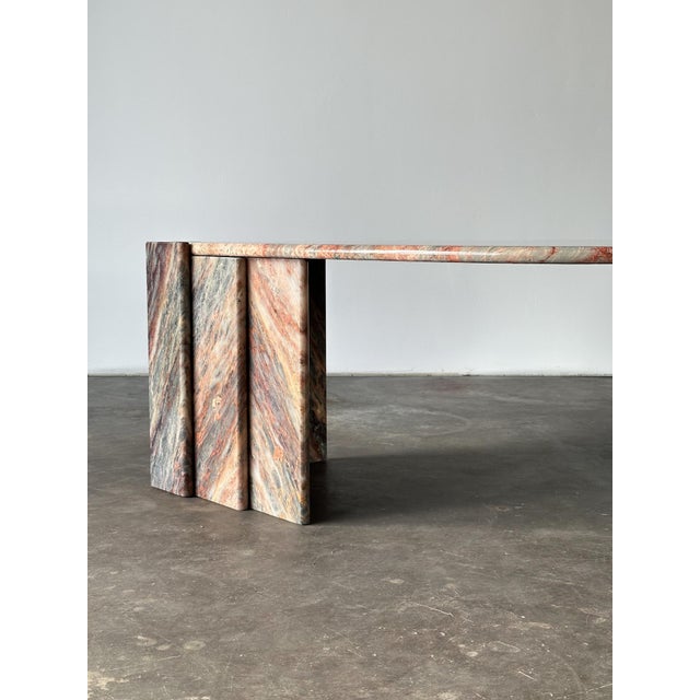 Fior Di Pesco Marble Sculptural Coffee Table, Italy, 1980s For Sale - Image 9 of 18