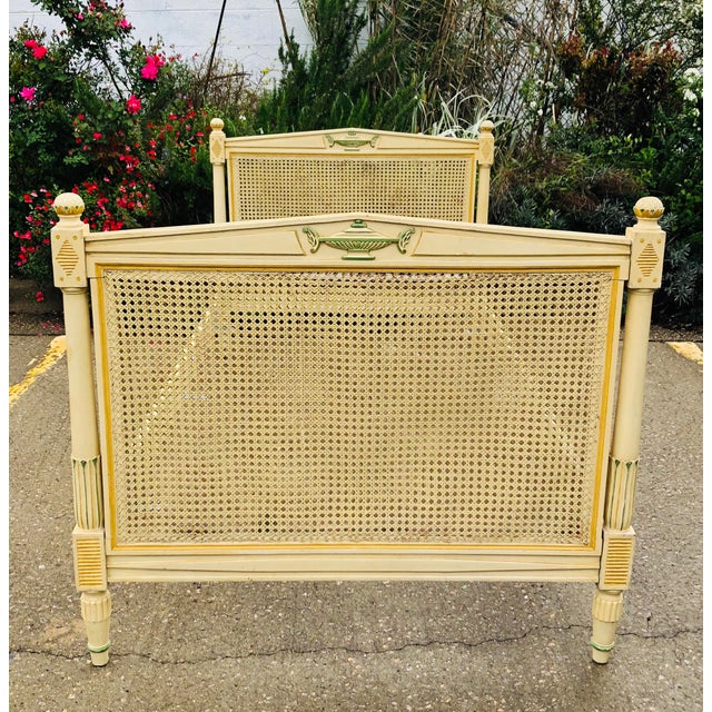 Antique French Cane Bed Chairish