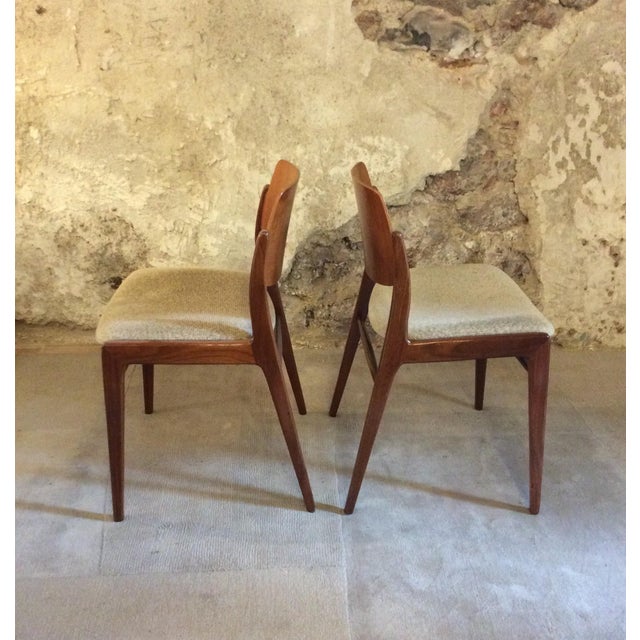 Brown Dining Chairs by Hartmut Lohmeyer for Wilkhahn, 1950s, Set of 6 For Sale - Image 8 of 11