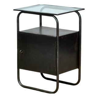 Vintage Iron Nightstand, 1920 For Sale