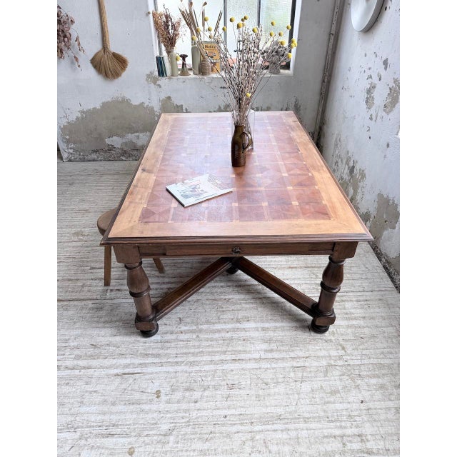 Louis XIV Oak Table, 1900s For Sale - Image 15 of 18
