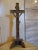 Art Nouveau Brass Standing Cross, 1890s For Sale - Image 4 of 11