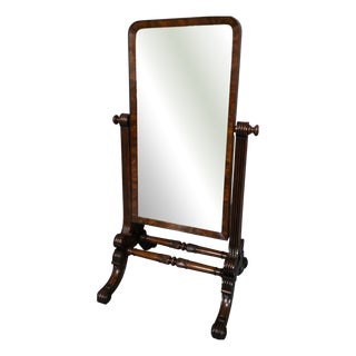 Regency Mahogany Cheval Mirror, 1830 For Sale
