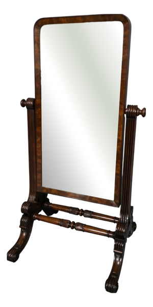 Regency Mahogany Cheval Mirror, 1830