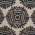 Abstract Sample - Schumacher Gilded Star Hand Block Fabric In Black For Sale - Image 3 of 5
