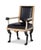 Tara Shaw for Century Furniture Robert Arm Chair - Black Leather For Sale In Charlotte - Image 6 of 6