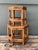 Wood Vintage Hexagonal Bamboo Orchid Pedestals - Set of 2 For Sale - Image 7 of 12