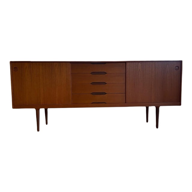 Alf Aarseth for Gustav Bahus Mid-Century Norwegian Teak Sideboard Credenza For Sale