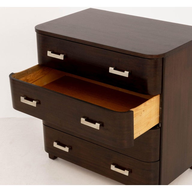 Wood Art Deco Style Rosewood Chests of Drawers, Pair For Sale - Image 7 of 9