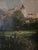 Large Windsor Castle Thames Landscape Oil Painting in Ornate Pierced Frame With Picture Light For Sale - Image 10 of 17