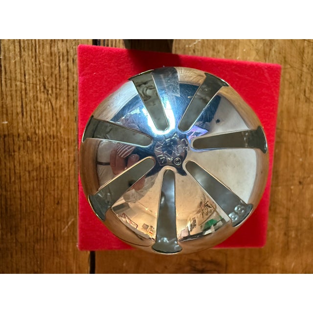 Wallace Silversmiths Vintage Wallace Silver Plated Christmas Sleigh Bell, Dated 1988. For Sale - Image 4 of 6