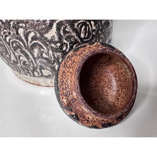 Ceramic Rustic Studio Ceramic Coffee Pot by Helma Klett, Fredelsloh, Germany, 1970s For Sale - Image 7 of 15