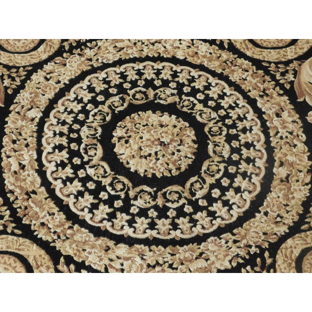 Early 21st Century Vintage Hand Knotted Savonnerie Rug. 7'10"x 8' For Sale - Image 10 of 13