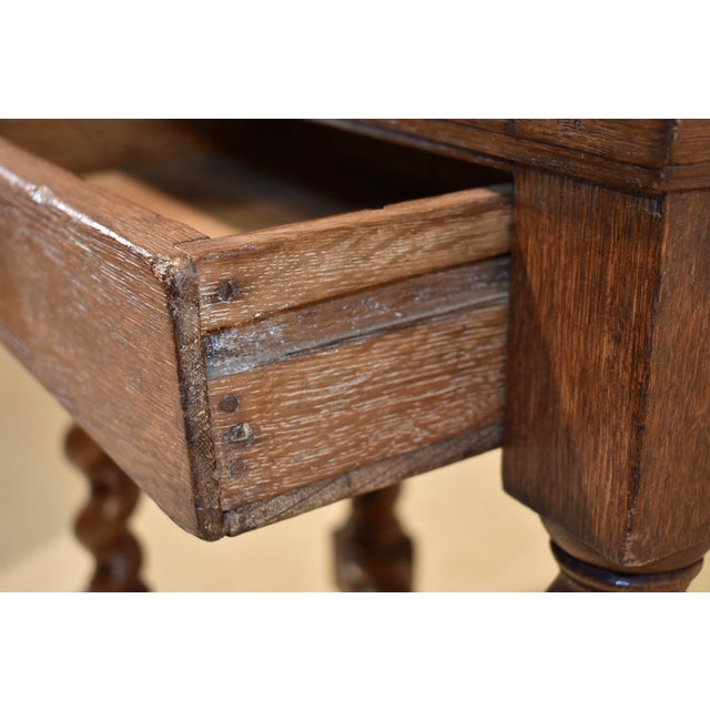 18th Century French Oak Side Table For Sale - Image 11 of 11