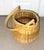 Pottery Barn French Market Vintage Hand Woven Basket For Sale - Image 4 of 12