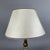 1960s Large Silver-Plated Brass and Wood Table Lamp, 1960s For Sale - Image 5 of 12