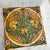 Yellow Italian Hand Painted Square Ceramic Wall Plate For Sale - Image 8 of 12
