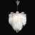 Transparent Mid-Century Modernist Hand-Blown Murano Angular Tronchi Glass Chandelier For Sale - Image 8 of 18