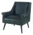Century Furniture Vinton Chair, Coal Leather For Sale
