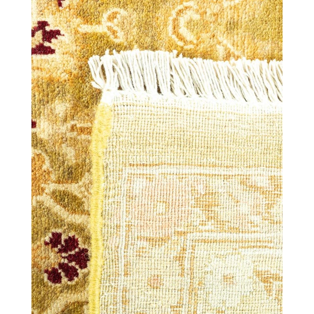 2010s Mogul Collection Hand-Knotted Runner - Green 6' 1" x 13' 0" For Sale - Image 5 of 9