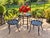 Vintage Wrought Iron Flower Glass Occasional Table For Sale - Image 11 of 11