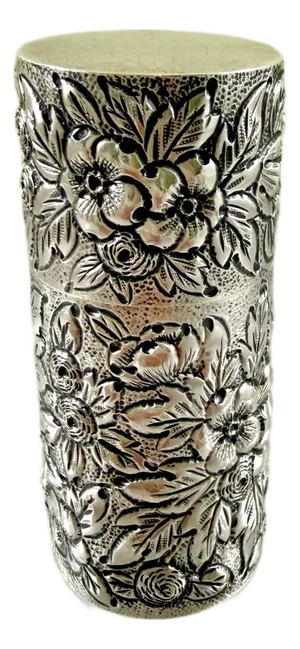 Dominick and Haff Estate Sterling Silver Vanity Hairpin Box