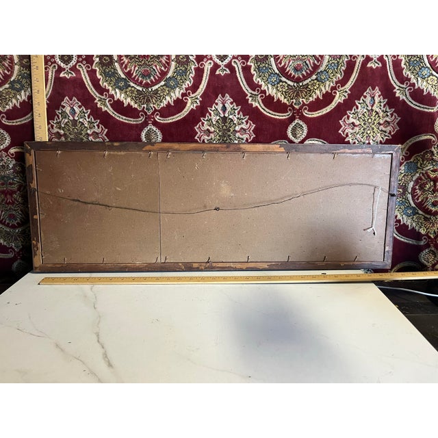 Vintage Asian Calligraphy Framed Panel Under Glass For Sale - Image 9 of 9