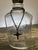 Handmade Crystal Cross Assemblage Sculpture on Embossed Clear Glass Flask For Sale In Tampa - Image 6 of 7