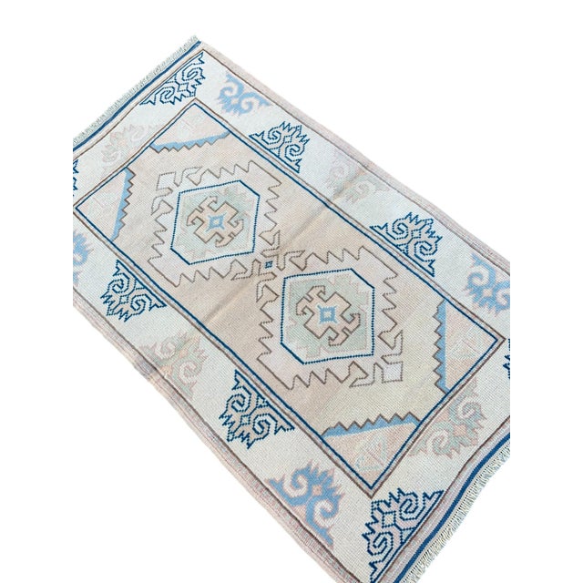 Turkish Handknotted Wool Rug For Sale - Image 4 of 9