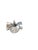 1980s MCM Atomic Metal Candle Holder Space Age Silver Tone Solid Aluminum Star Shaped For Sale - Image 4 of 6