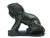 Mid 20th Century Handcrafted Solid Stone Sitting Lion Figurine on Base For Sale - Image 6 of 9