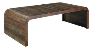 Salvaged Wood Mod Waterfall Coffee Table